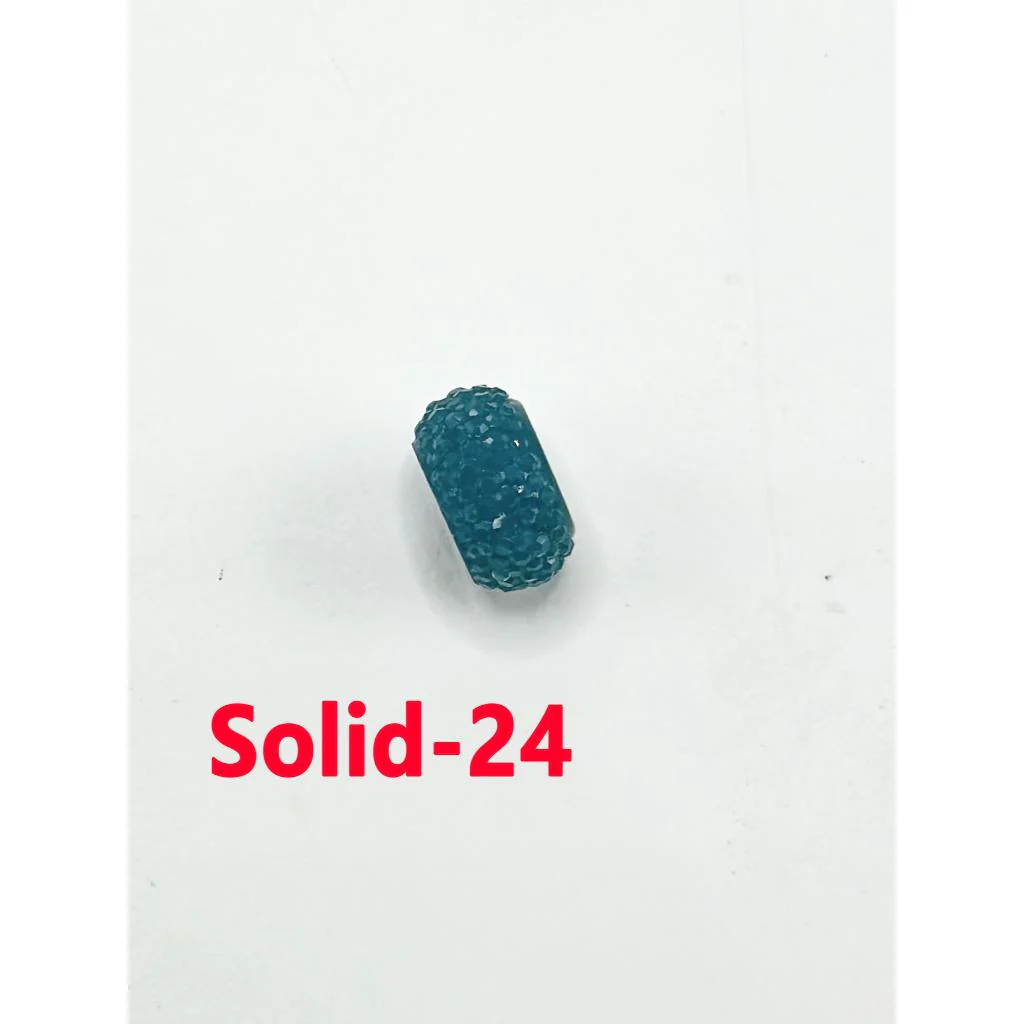 Colorful Wheel Acrylic Beads with Sugar Spacer Texture on Side, 12mm - Image 16