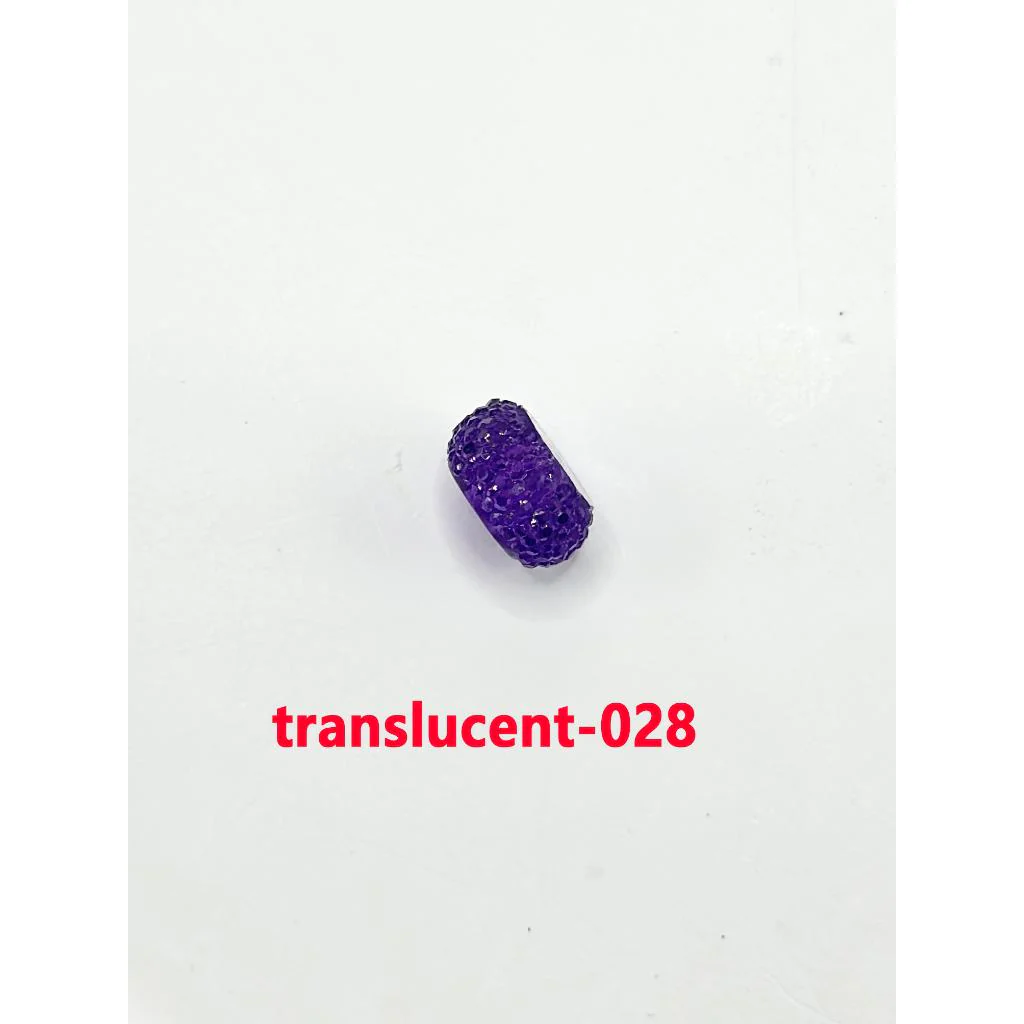 Colorful Wheel Acrylic Beads with Sugar Spacer Texture on Side, 12mm - Image 46