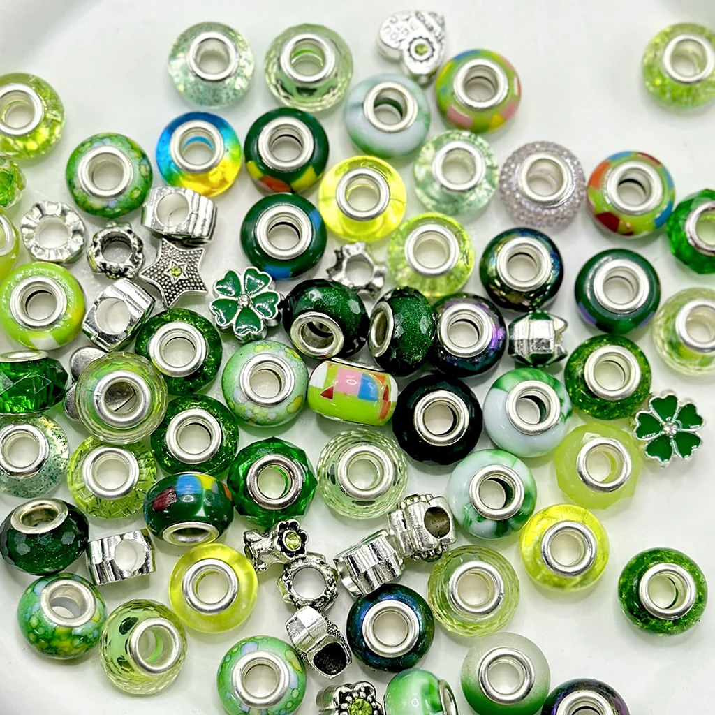 Inspired Wheel Beads in Turquoise  Blue Red Pink Purple Green 80Pcs - Image 6