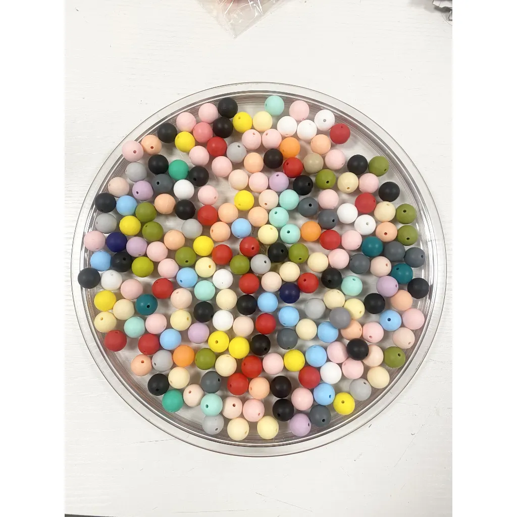 Silicone Beads, Solid Colors, 15 mm - Image 59