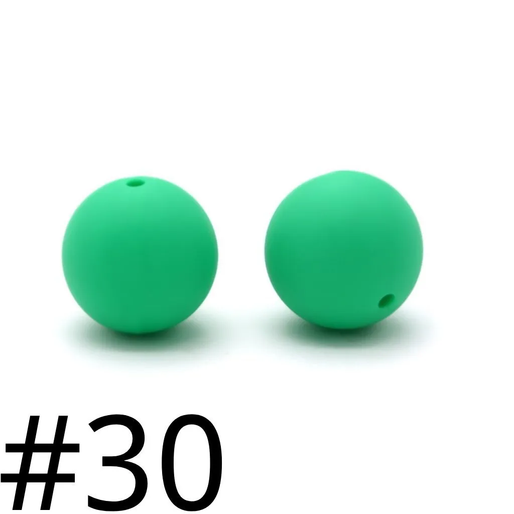 Silicone Beads, Solid Colors, 15 mm - Image 65