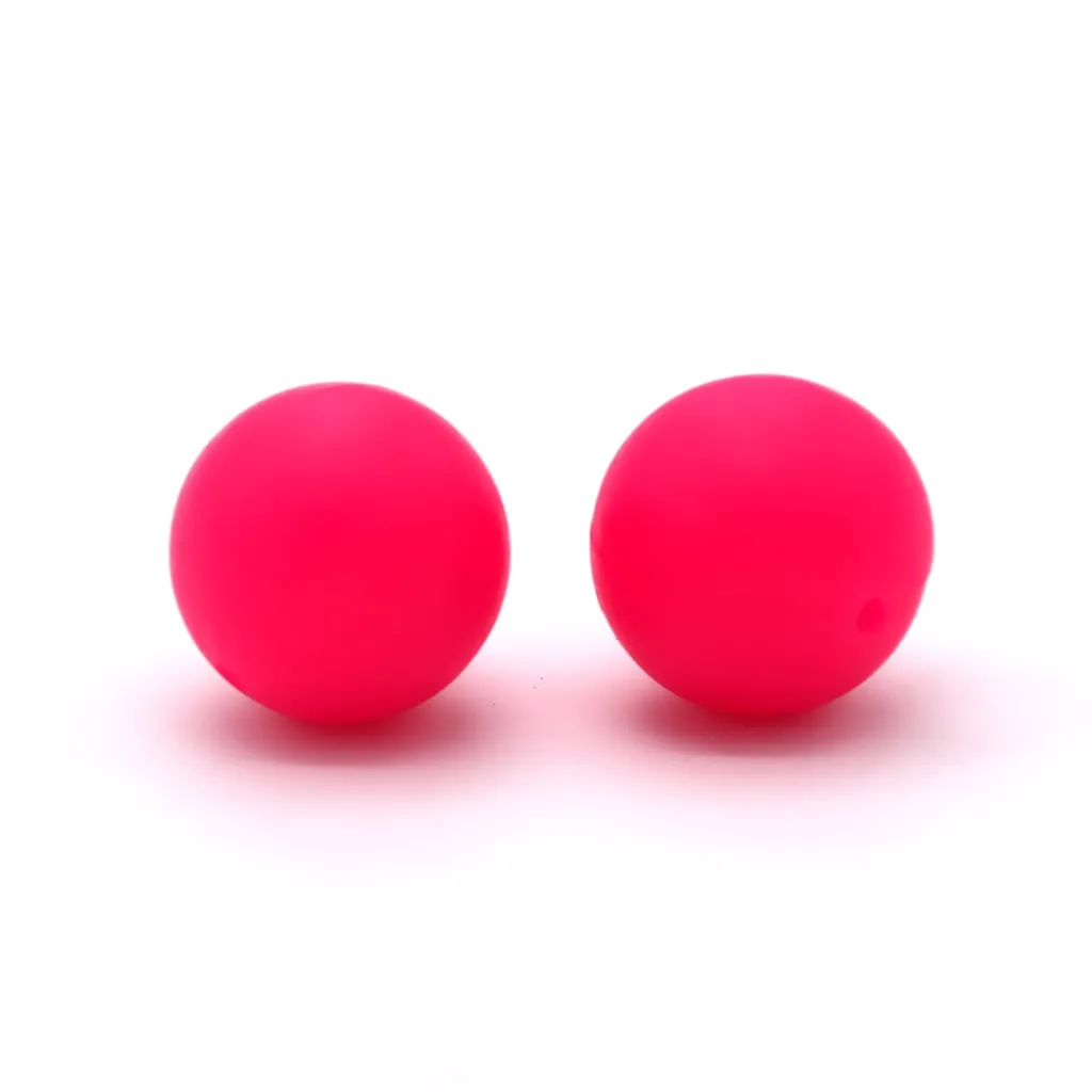 Silicone Beads, Solid Colors, 15 mm - Image 34