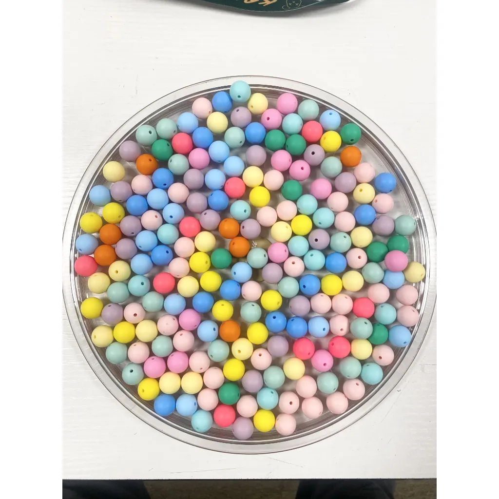 Silicone Beads, Solid Colors, 15 mm - Image 37