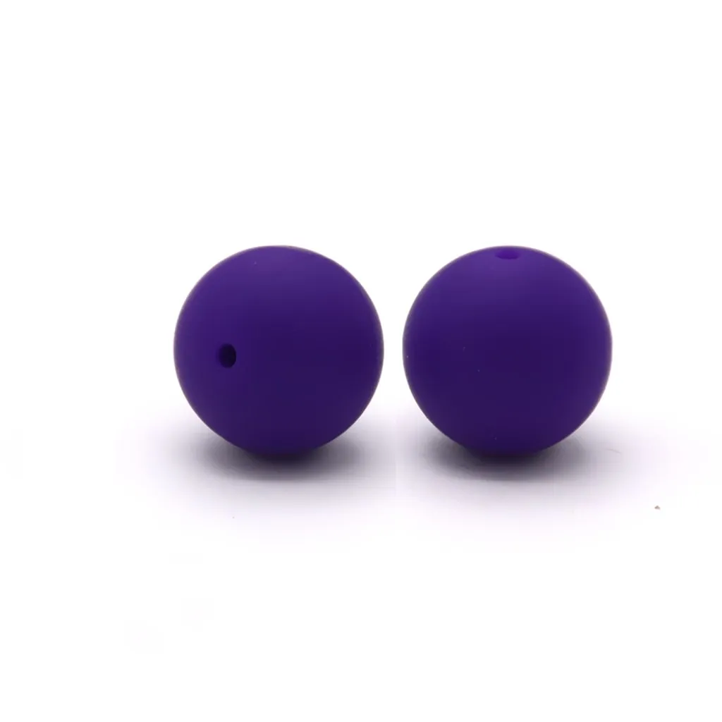 Silicone Beads, Solid Colors, 15 mm - Image 40