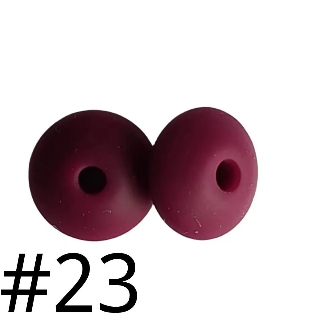 Silicone Lentil Beads 12mm - Image 19