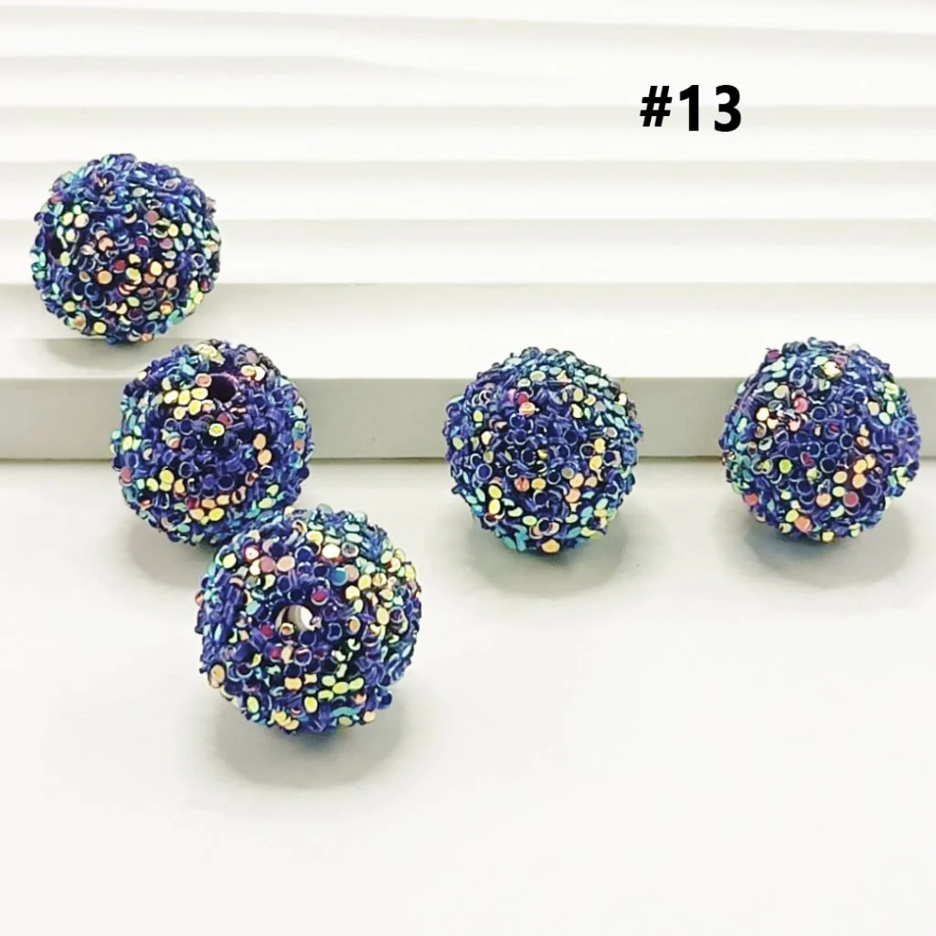 Sugar Beads Sparkling Rhinestone Beads 16mm - Image 14